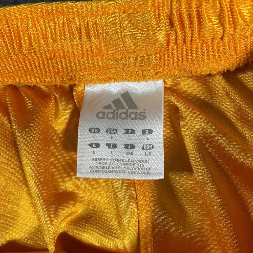 Vintage Adidas 2001 Gold Dazzle Satin Shorts Mens Large Y2K ARB001 213430